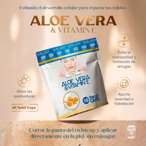 Aloe Vera & Vitamina E x 10 Twist Caps - Image 3