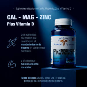 Cal Mag Zinc Plus Vitamin D x 60 Softgels - Image 4