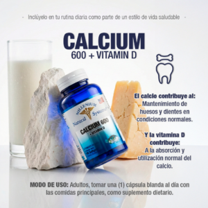 Calcium 600 + Vitamin D x 100 Softgels - Image 4