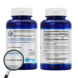 Vitamin C 1000 mg Rose Hips x 60 Softgels - Image 3