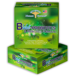suplementos dietarios Bwell Probiotics & Prebiotics 30 Sobres, Millenium Natural Systems