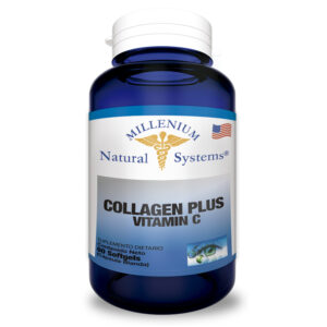 Suplementos dietarios Collagen Plus Vitamin C 60 Softgels, Millenium Natural Systems
