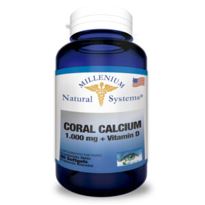 suplementos dietarios Coral Calcium + Vitamin D 60 Softgels, Millenium Natural Systems
