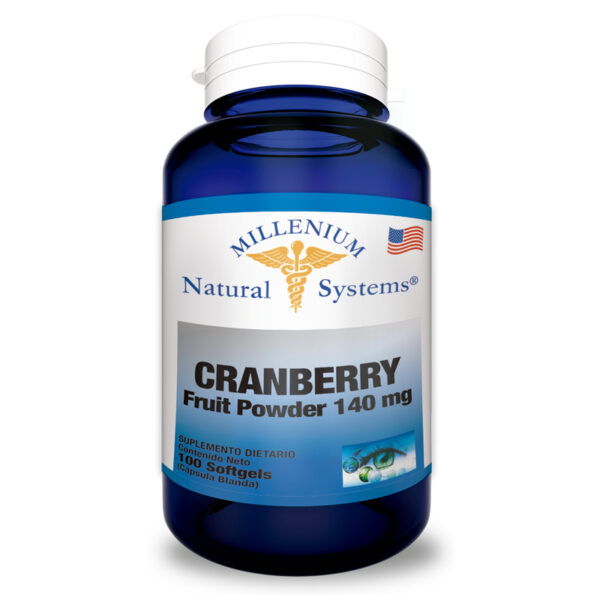 suplementos dietarios Cranberry Fruit Powder 140 mg 100 Softgels, Millenium Natural Systems
