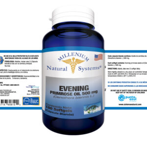 evening primrose oil 100 softgels, fitoterapéuticos de Millenium Natural Systems
