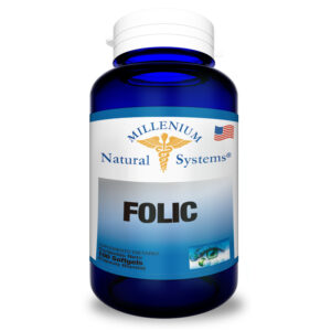 suplementos dietarios Folic 100 Softgels, Millenium Natural Systems