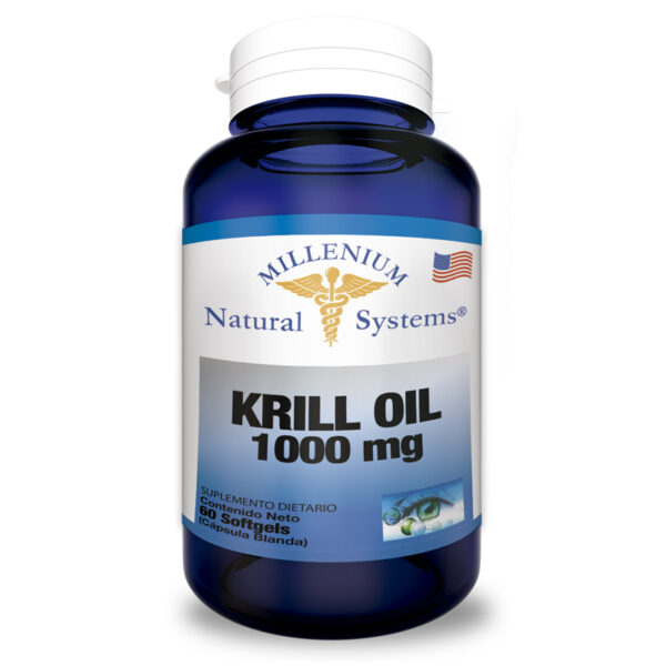 suplementos dietarios Krill Oil 1000 mg 60 Softgels, Millenium Natural Systems