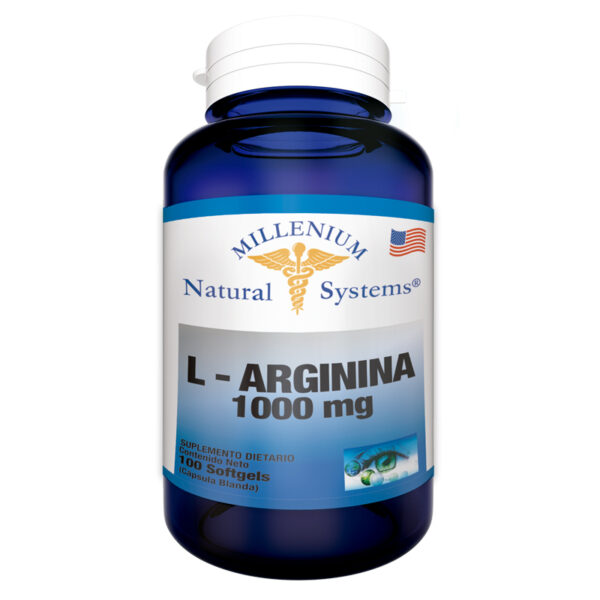 suplementos dietarios L – Arginina 1.000 mg 100 Softgels, Millenium Natural Systems