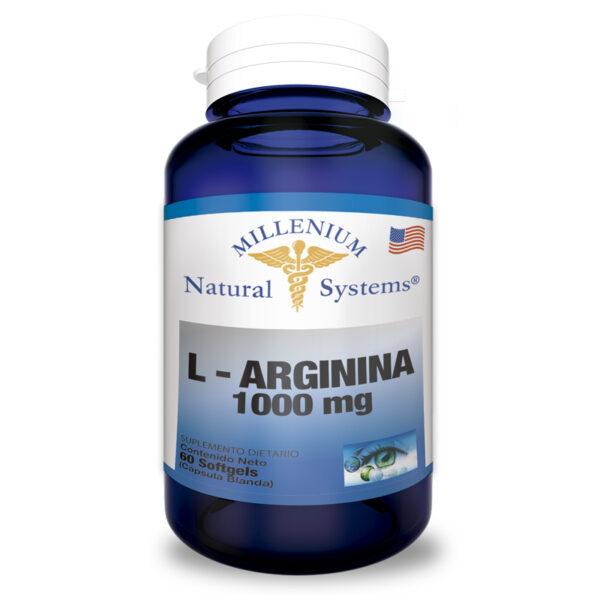 suplementos dietarios L – Arginina 1.000 mg 60 Softgels, Millenium Natural Systems