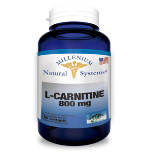 suplementos dietarios L – Carnitine 800 mg 100 Softgels, Millenium Natural Systems