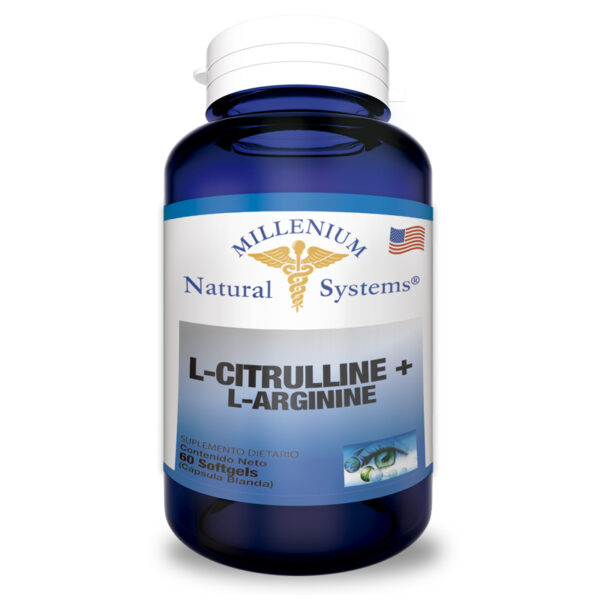 suplementos dietarios L – Citrulline + L -Arginine 60 Softgels, millenium natural systems