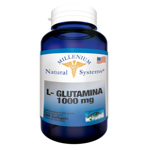 suplementos dietarios L – Glutamina 1.000 mg 100 Softgels, Millenium Natural Systems