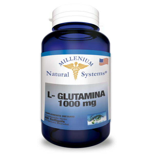 suplementos dietarios L – Glutamina 1000 mg 60 Softgels, millenium natural systems