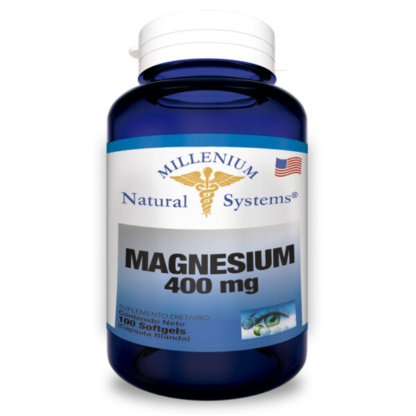 suplementos dietarios Magnesium 400 mg 100 Softgels, Millenium Natural Systems