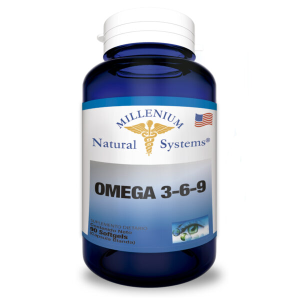 suplementos dietarios Omega 3 – 6 – 9 – 90 Softgels, Millenium Natural System