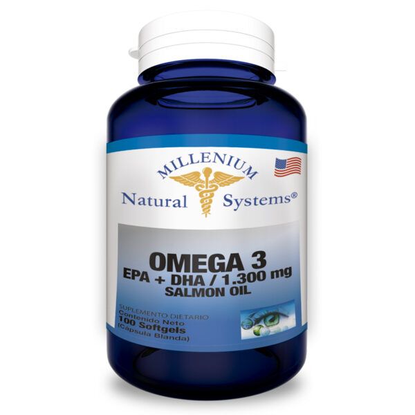suplementos dietarios Omega 3 EPA + DHA 1300 mg 100 Softgels, Millenium Natural Systems