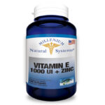 suplementos dietarios Vitamin E 1000 IU + Zinc 100 Softgels, Millenium Natural Systems