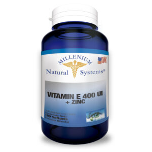 suplementos dietarios Vitamin E 1000 IU + Zinc 100 Softgels, Millenium Natural Systems