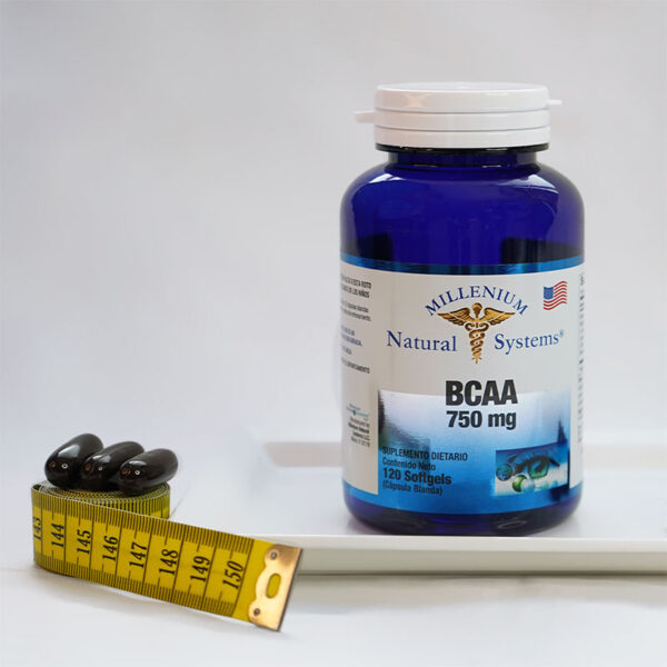 BCAA 750 mg x 120 Softgels -suplementos dietarios - Millenium Natural Systems