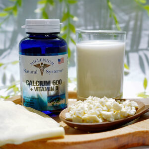 Calcium 600 + Vitamin D x 100 Softgels -Suplemento dietario - Millenium Natural Systems