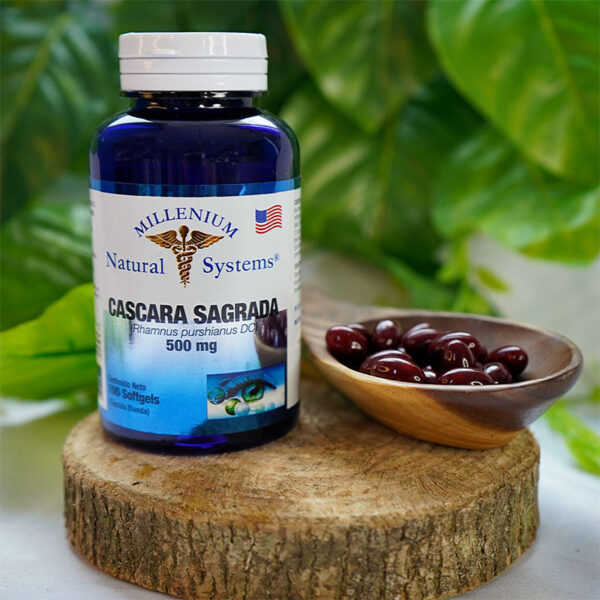 Cáscara Sagrada 500 mg x 100 Softgels - Fitoterapéutico - Millenium Natural Systems