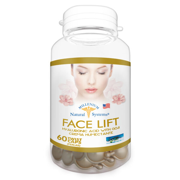 cosméticos face lift hyaluronic acid with goji 60 twist caps, Millenium Natural Systems