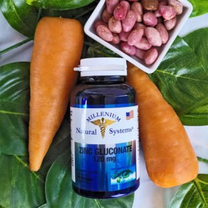 Zinc Gluconate 120 mg x 100 Softgels - Suplemento dietario - Millenium Natural Systems
