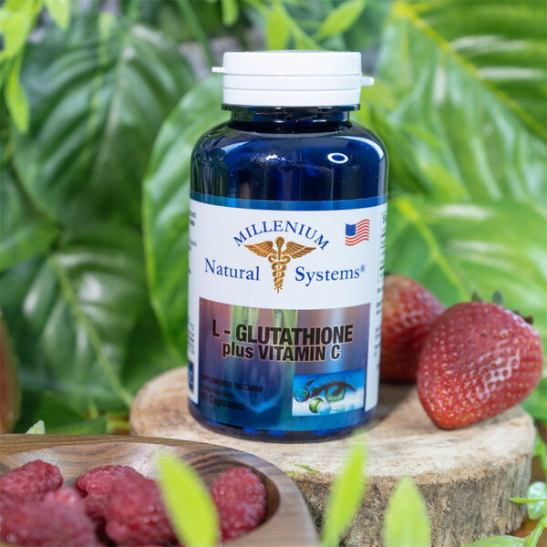 L-Glutathione plus Vitamin C x 90 Cápsulas - Millenium Natural Systems