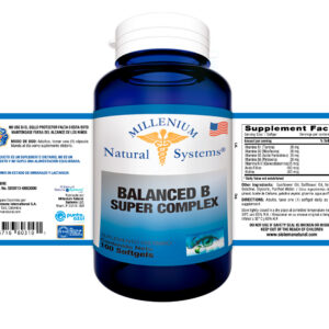 Balanced B Super Complex x 100 Softgels - Millenium Natural Systems
