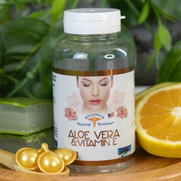 Aloe Vera & Vitamin E x 60 Twist Caps - Millenium Natural Systems