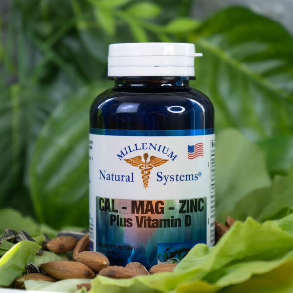 Cal Mag Zinc Plus Vitamin D x 100 Softgels - Millenium Natural Systems