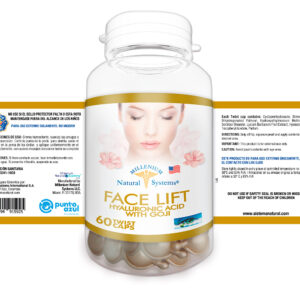 Face Lift Hyaluronic Acid x 60 Twist Caps Millenium Natural Systems