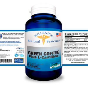 Green Coffee Plus L Carnitine x 60 Softgels Millenium Natural Systems