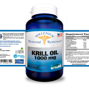 Krill Oil 1000 mg x 60 Softgels Millenium Natural Systems