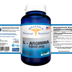 L-Arginina 1000 mg x 100 Softgels Millenium Natural Systems