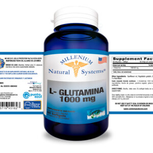 L-Glutamina 1000 mg x 60 Softgels Millenium Natural Systems