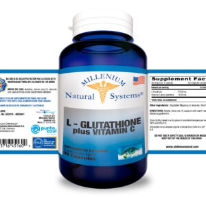 L-Glutathione plus Vitamin C x 90 Cápsulas Millenium Natural Systems
