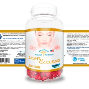 Light & Clear x 60 Twist Caps Millenium Natural Systems
