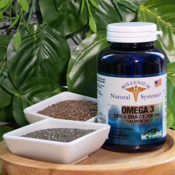 Omega 3 EPA + DHA 1300 mg x 100 Softgels - Millenium Natural Systems