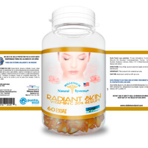 Radiant Skin Vitamin C & Serum x 60 Twist Caps Millenium Natural Systems