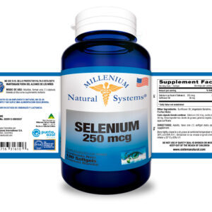 Selenium 250 mcg x 100 Softgels Millenium Natural Systems
