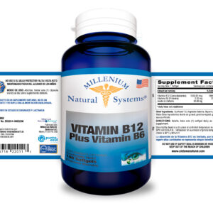 Vitamin B 12 Plus Vitamin B 6 x 100 Millenium Natural Systems