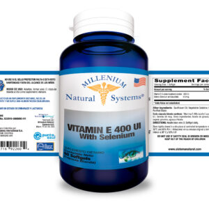 Vitamin E 400 UI + Selenium x 60 Softgels Millenium Natural Systems