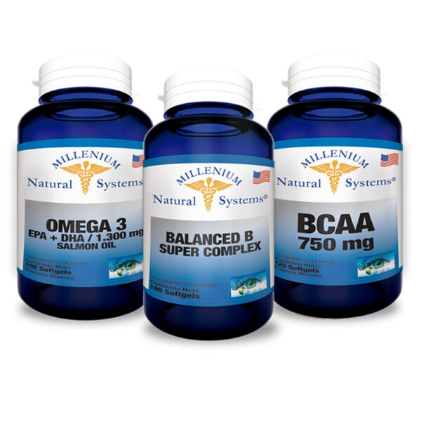 KIT SALUD CHICOS (Omega 3 EPA, Balanced B, BCAA)