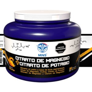 Citrato de Magnesio + Citrato de Potasio Sabor Naranja 300 g Millenium Natural Systems