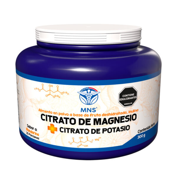 Citrato de Magnesio + Citrato de potasio sabor Mandarina 300 g Millenium Natural Systems