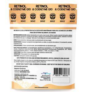 Retinol Coenzyme Q10 x 10 Twist Caps Millenium Natural Systems