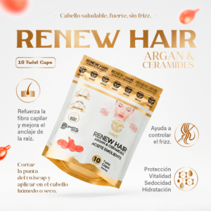 Renew Hair Argan & Ceramides x 10 Twist Caps - Image 4