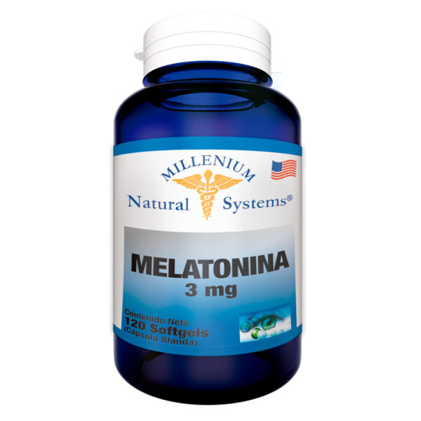 Melatonina 3mg 120 softgels Millenium Natural Systems