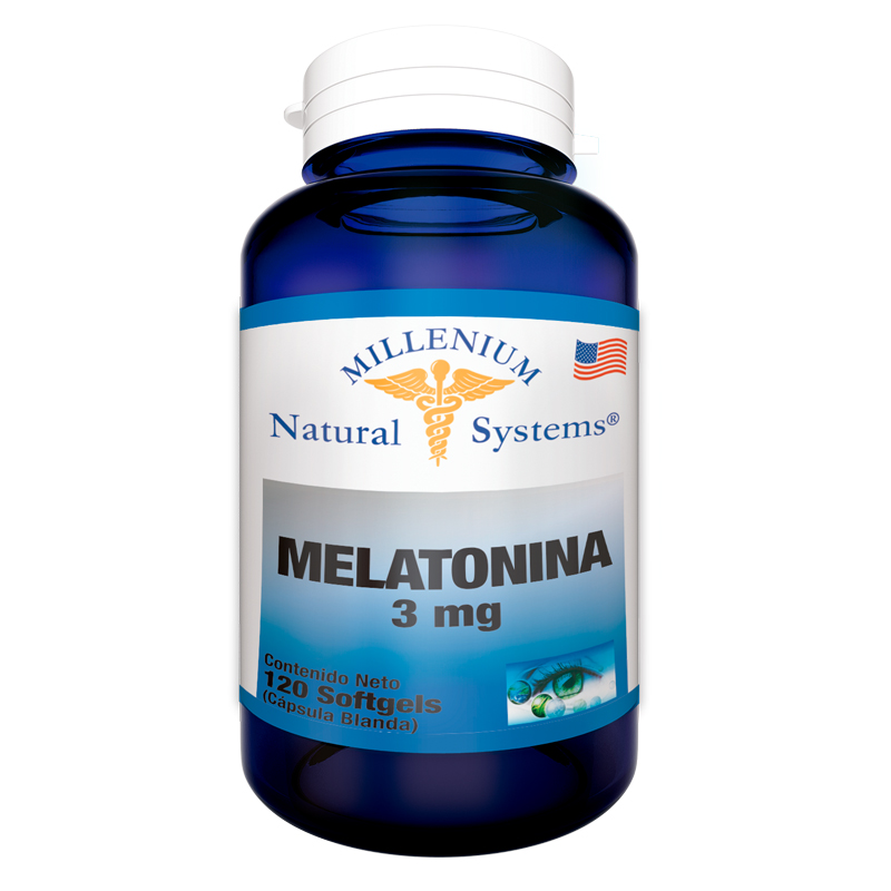 Melatonina 3mg 120 softgels Millenium Natural Systems